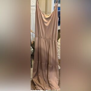 BEBE WOMEN'S SWAROVSKI
CRYSTAL RHINESTONE LOGO
MAXI DRESS SIZE LARGE STRETCHY EX